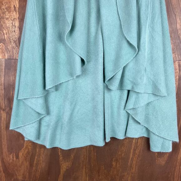 Anthropologie Look By M Womens Shawl Teal Everyday Cape Cardigan One Size - Picture 3 of 9